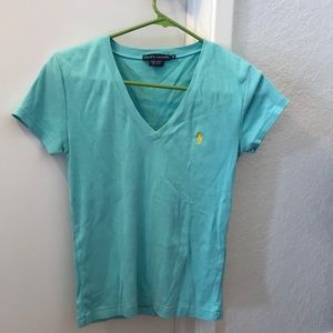 Sea foam green Ralph Lauren shirt